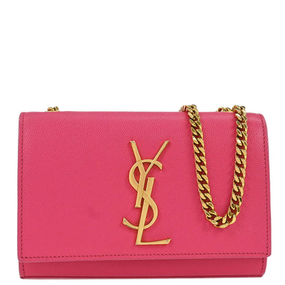 Saint Laurent Pink Leather Kate Shoulder Bag