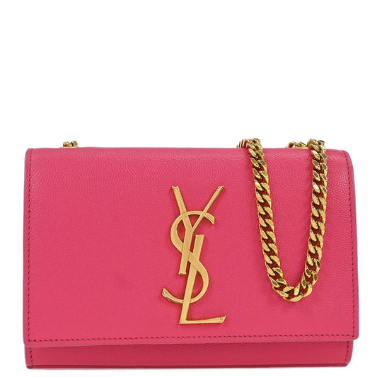 Saint Laurent Pink Leather Kate Shoulder Bag