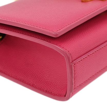 Saint Laurent Pink Leather Kate Shoulder Bag
