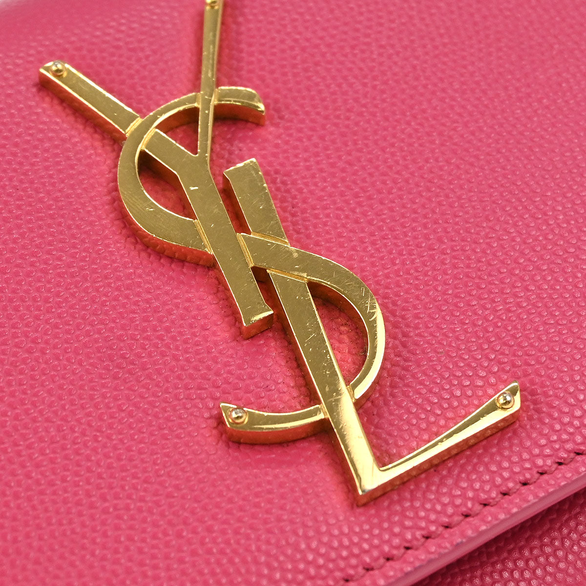 Saint Laurent Pink Leather Kate Shoulder Bag