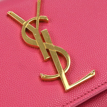 Saint Laurent Pink Leather Kate Shoulder Bag