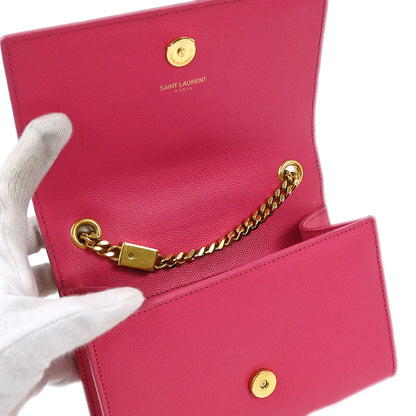 Saint Laurent Pink Leather Kate Shoulder Bag