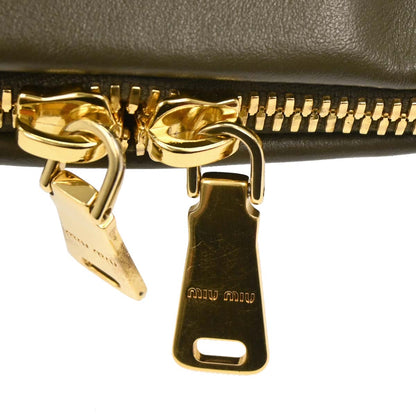 Miu Miu Gray Leather Handbag