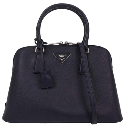Prada Navy Leather Promenade 2way Shoulder Handbag