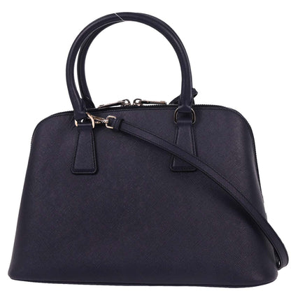 Prada Navy Leather Promenade 2way Shoulder Handbag
