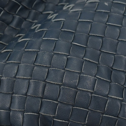 Bottega Veneta Navy Intrecciato Hobo Handbag