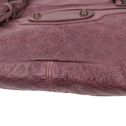 Balenciaga Purple Leather Classic The First 2way Shoulder Handbag