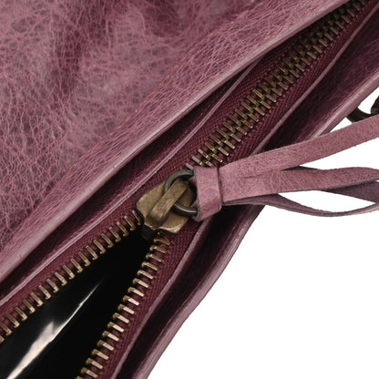 Balenciaga Purple Leather Classic The First 2way Shoulder Handbag
