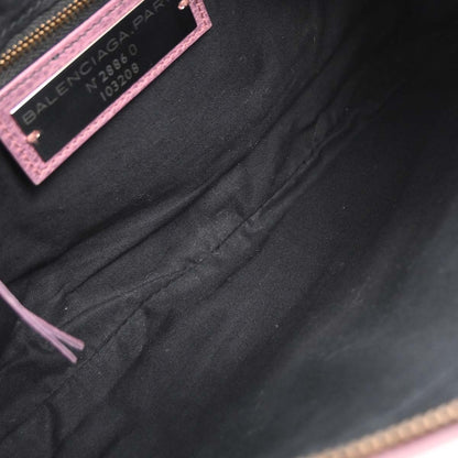 Balenciaga Purple Leather Classic The First 2way Shoulder Handbag