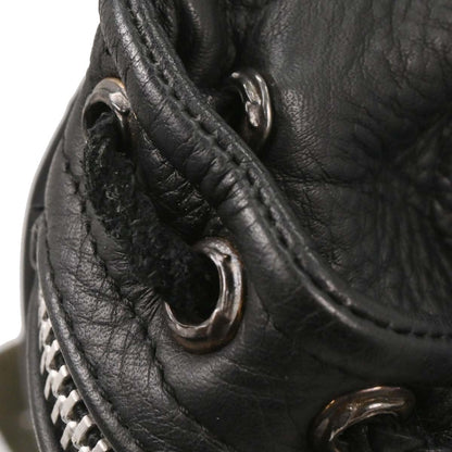 Chrome Hearts Black Leather Gunslinger Backpack