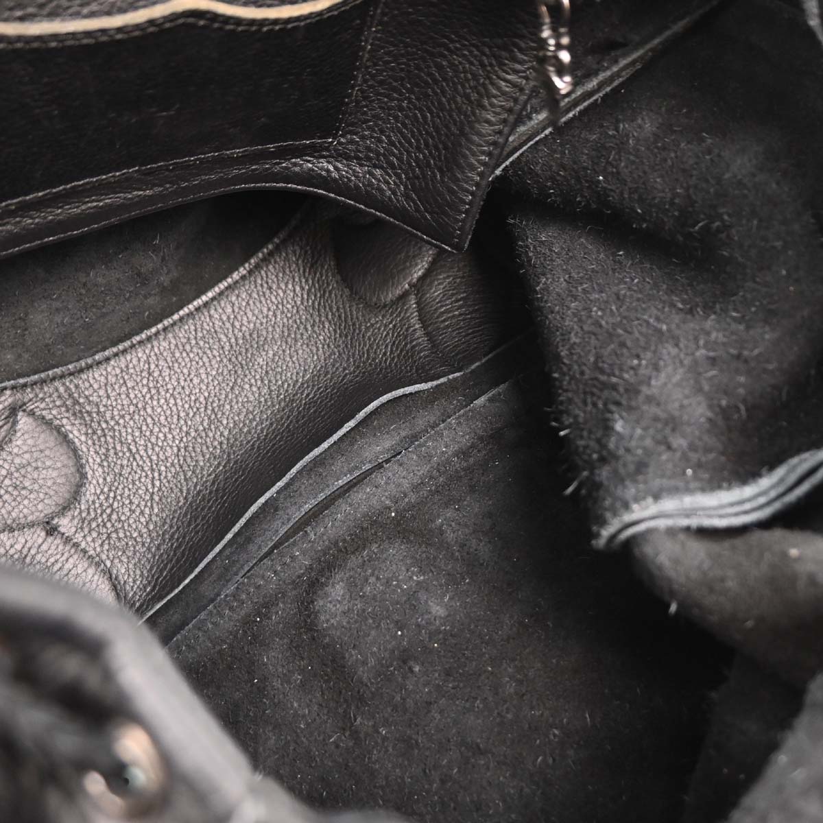 Chrome Hearts Black Leather Gunslinger Backpack