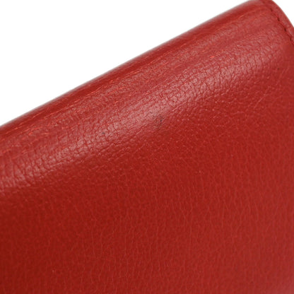 Chanel 2011 Red Calfskin Camellia Coin Purse Wallet