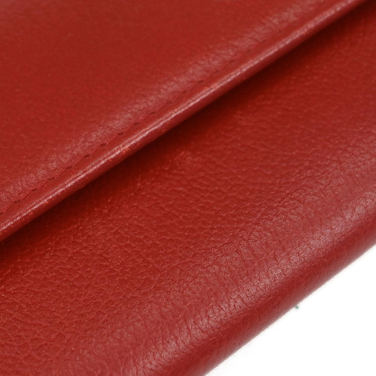 Chanel 2011 Red Calfskin Camellia Coin Purse Wallet