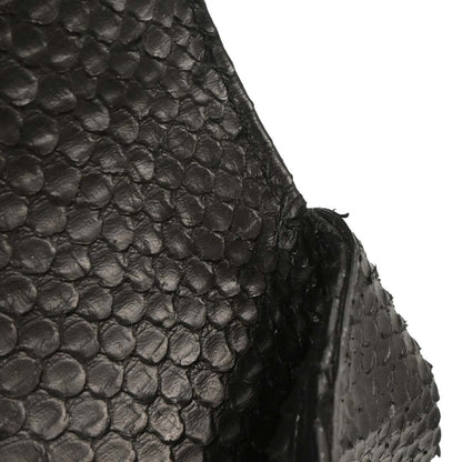 Saint Laurent * Black Python College 2way Shoulder Handbag