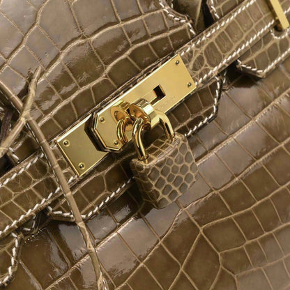 Hermes * Ficelle Niloticus Birkin 30 Handbag