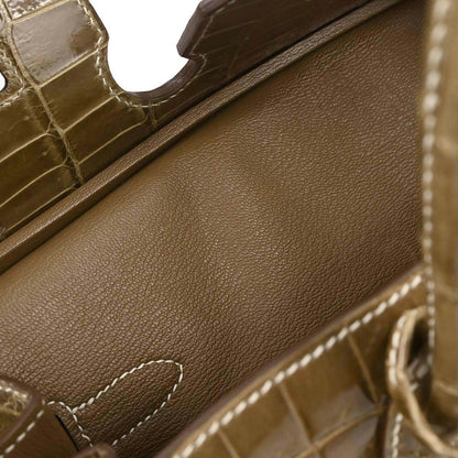 Hermes * Ficelle Niloticus Birkin 30 Handbag