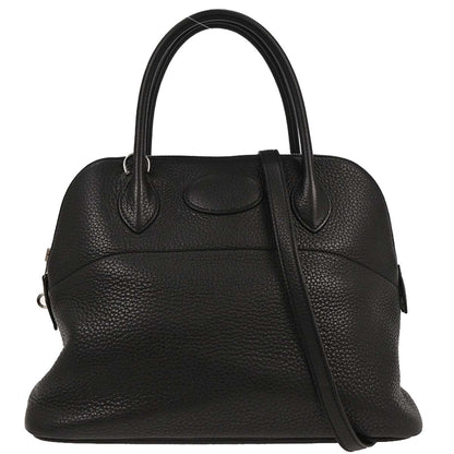 Hermes Black Taurillon Clemence Bolide 31 2way Shoulder Handbag