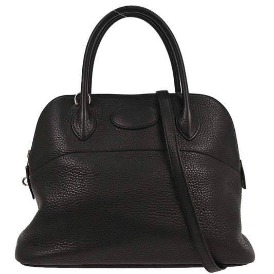 Hermes Black Taurillon Clemence Bolide 31 2way Shoulder Handbag
