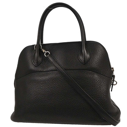 Hermes Black Taurillon Clemence Bolide 31 2way Shoulder Handbag