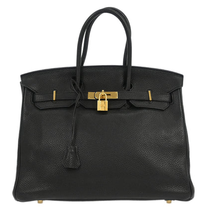 Hermes Black Togo Birkin 35 Handbag