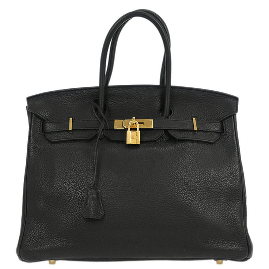 Hermes Black Togo Birkin 35 Handbag
