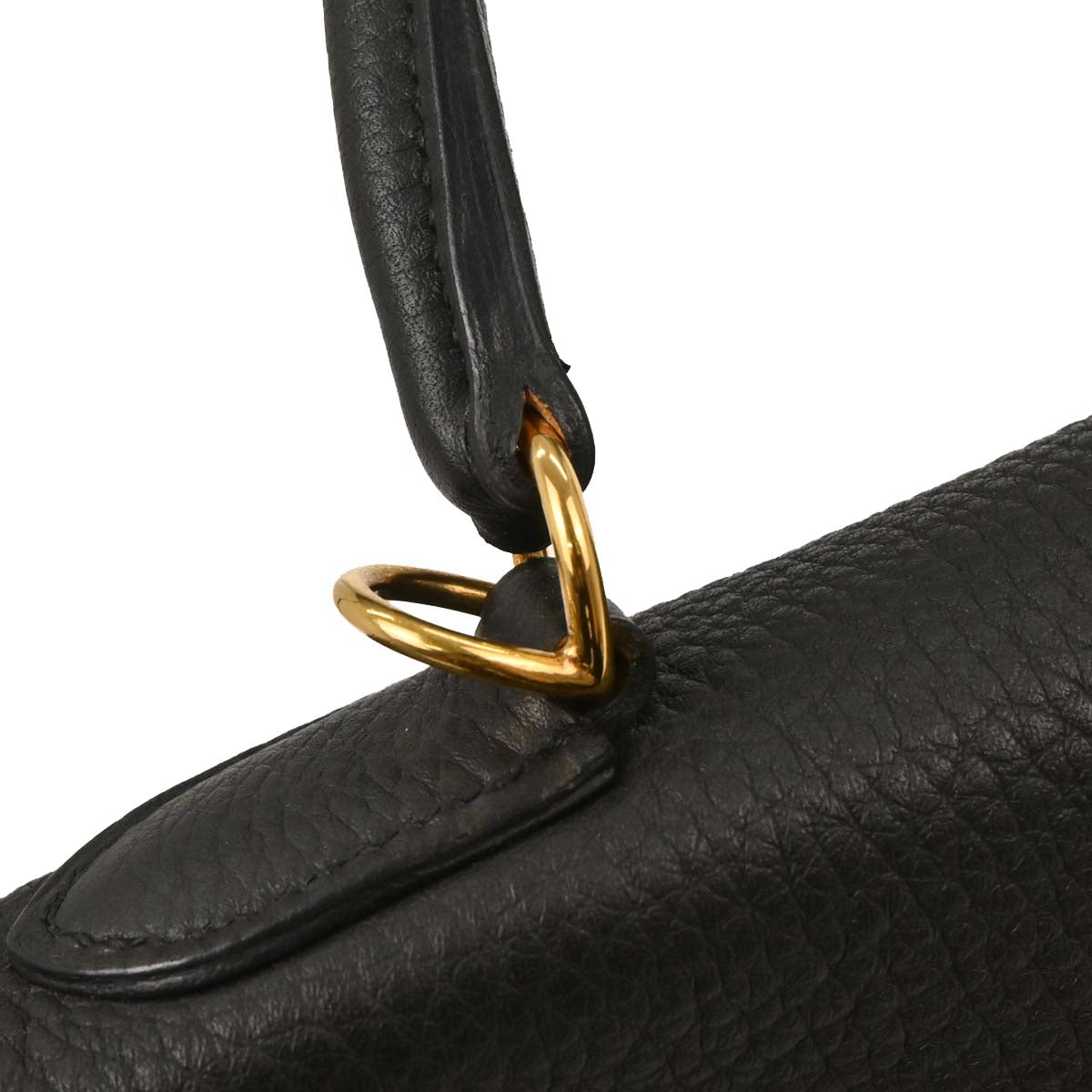 Hermes Black Togo Kelly 35 Retourne 2way Shoulder Handbag