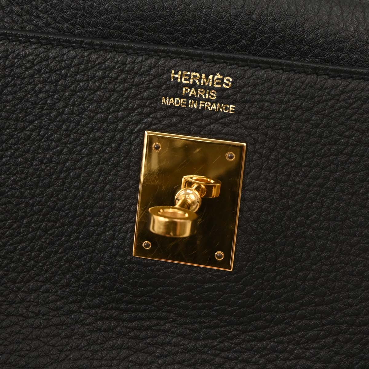 Hermes Black Togo Kelly 35 Retourne 2way Shoulder Handbag