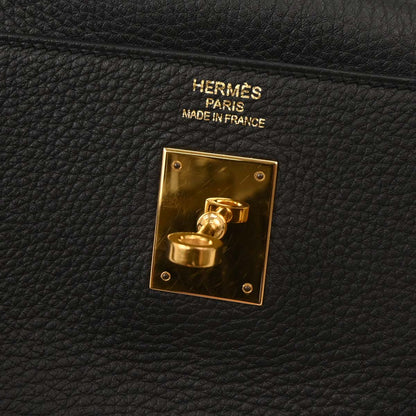 Hermes Black Togo Kelly 35 Retourne 2way Shoulder Handbag