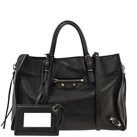 Balenciaga Black Papier A6 Tote Shoulder Bag