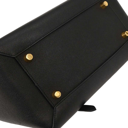 Celine Black Belt Bag 2way Shoulder Handbag