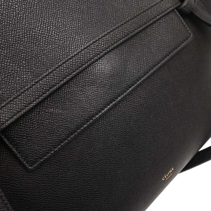 Celine Black Belt Bag 2way Shoulder Handbag