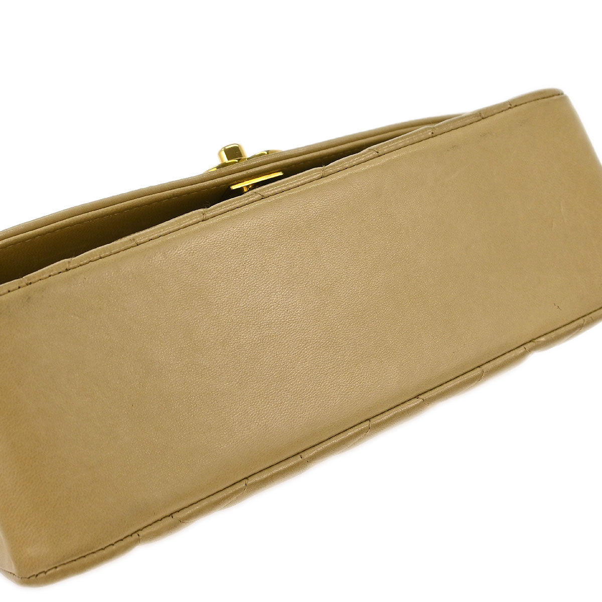 Chanel Beige Lambskin Small Diana Shoulder Bag