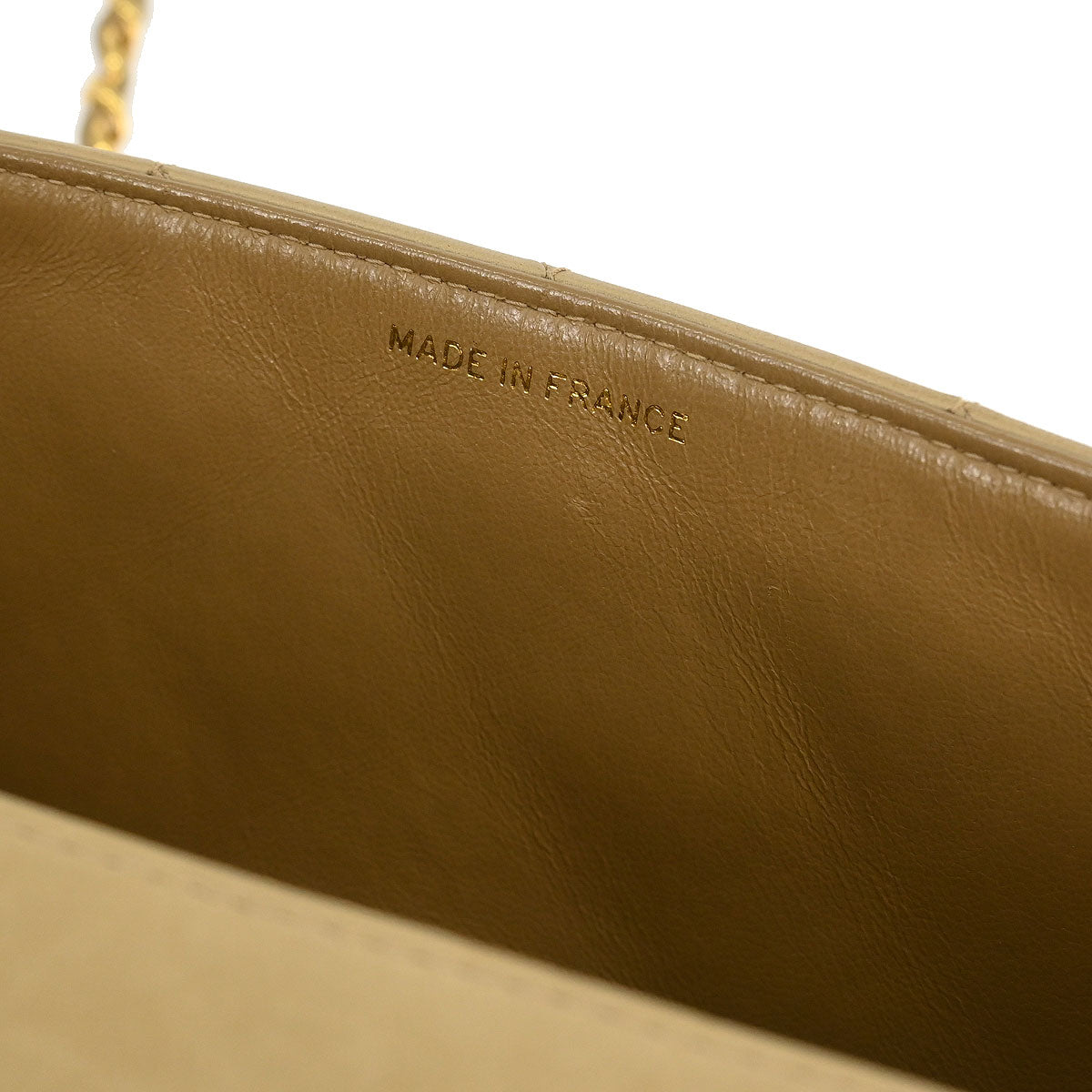 Chanel Beige Lambskin Small Diana Shoulder Bag