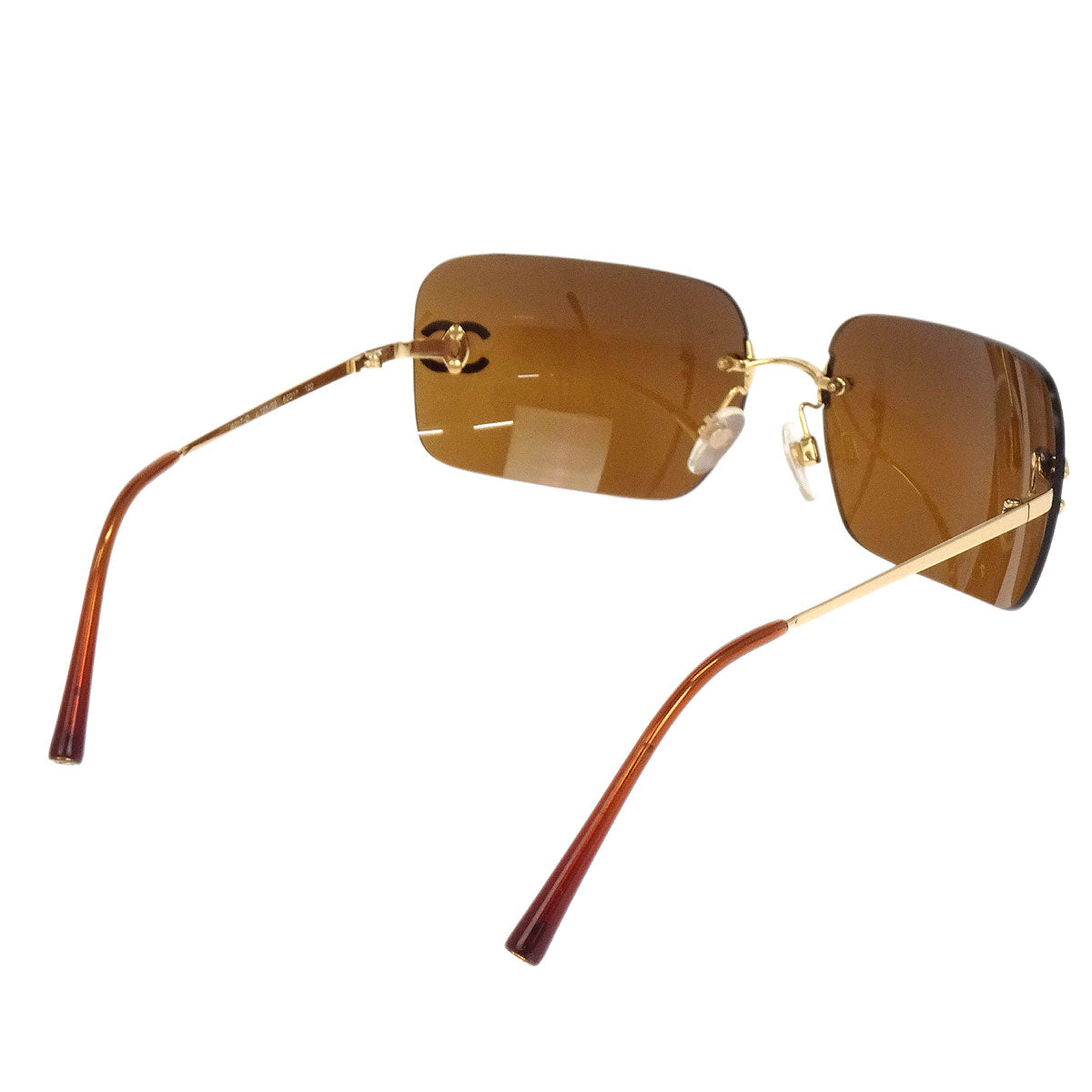 Chanel Sunglasses Eyewear Brown Small Good