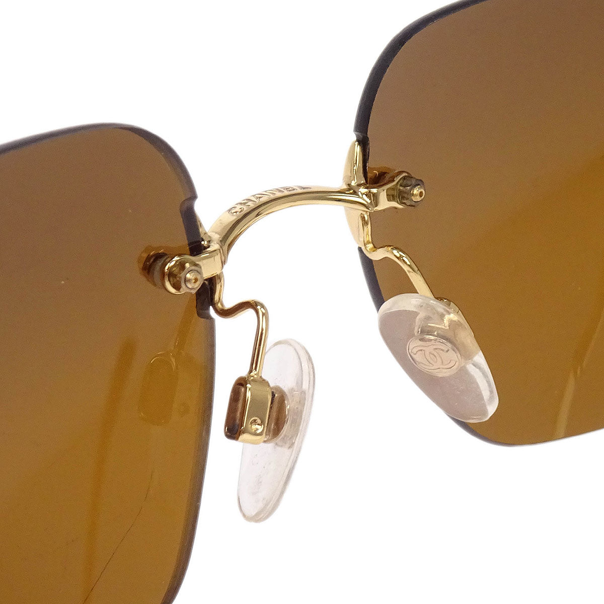 Chanel Sunglasses Eyewear Brown Small Good
