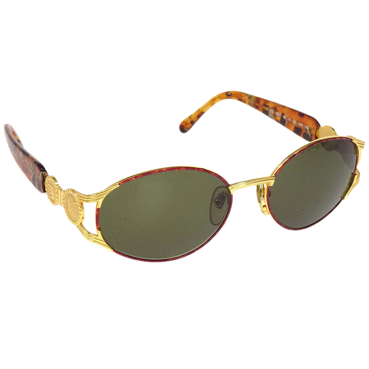 Fendi Sunglasses Eyewear Black Brown Small Good