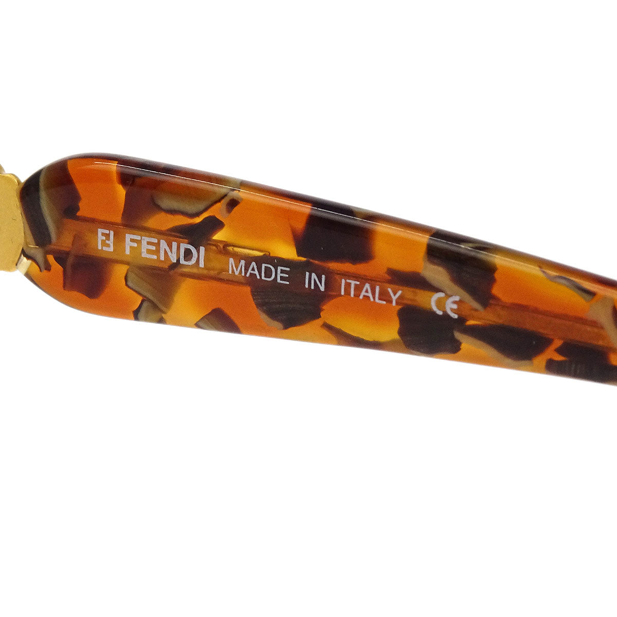 Fendi Sunglasses Eyewear Black Brown Small Good