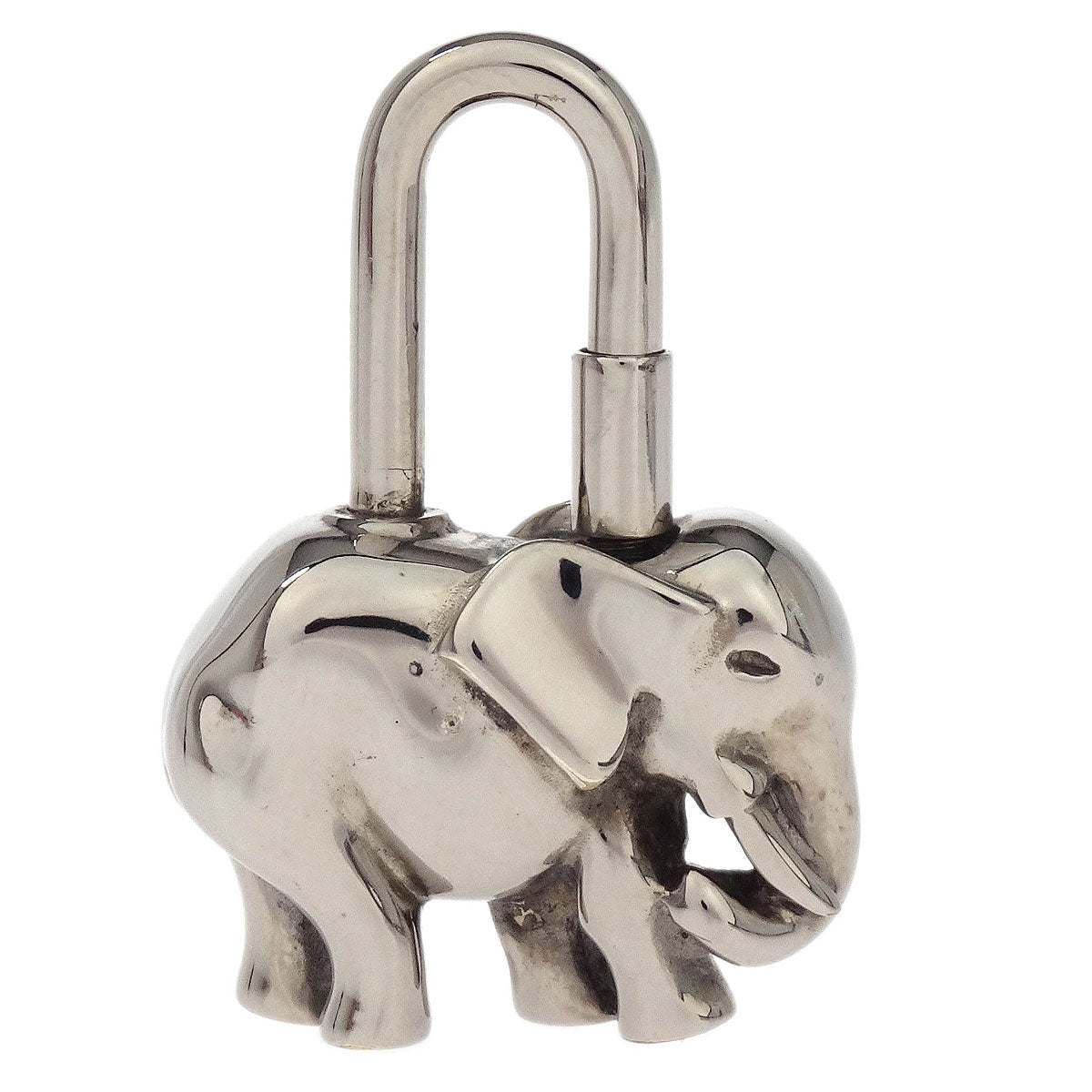 Hermes 1988 Elephant Cadena Silver Small Good