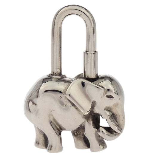 Hermes 1988 Elephant Cadena Silver Small Good