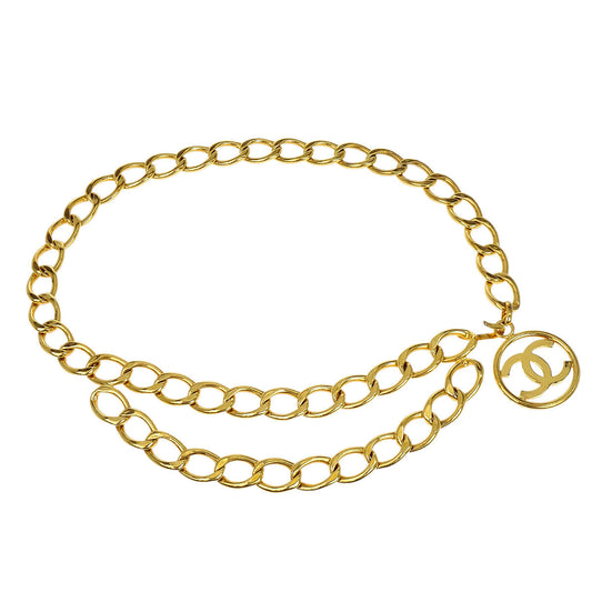 Chanel Gold Medallion Chain Belt 29 Small Goods