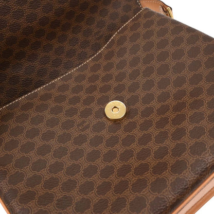 Celine Brown Macadam Shoulder Bag