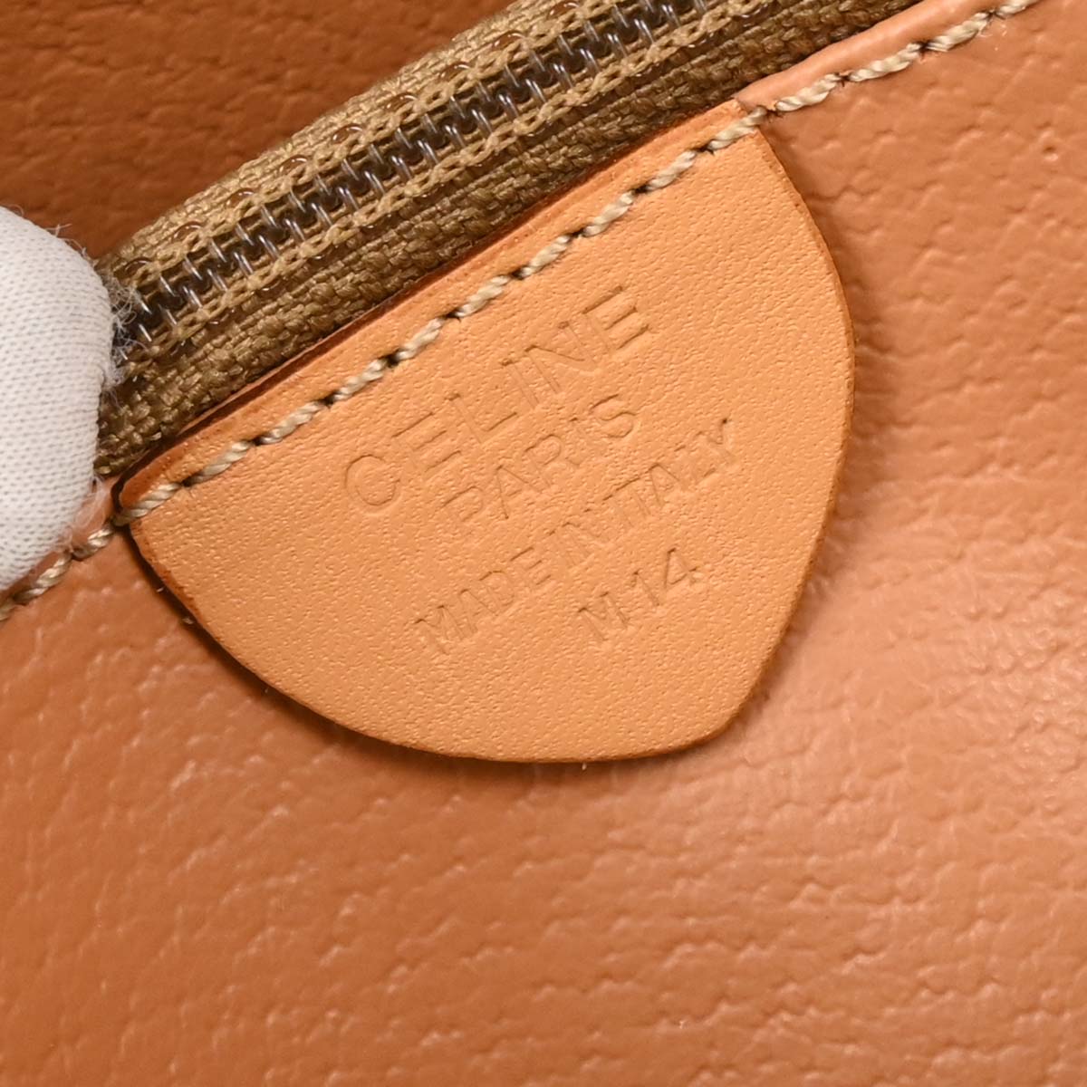 Celine Brown Macadam Shoulder Bag