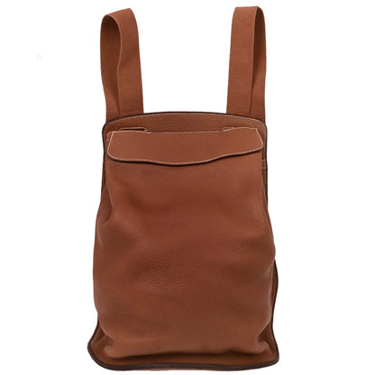 Hermes Gold Taurillon Clemence Sherpa Backpack