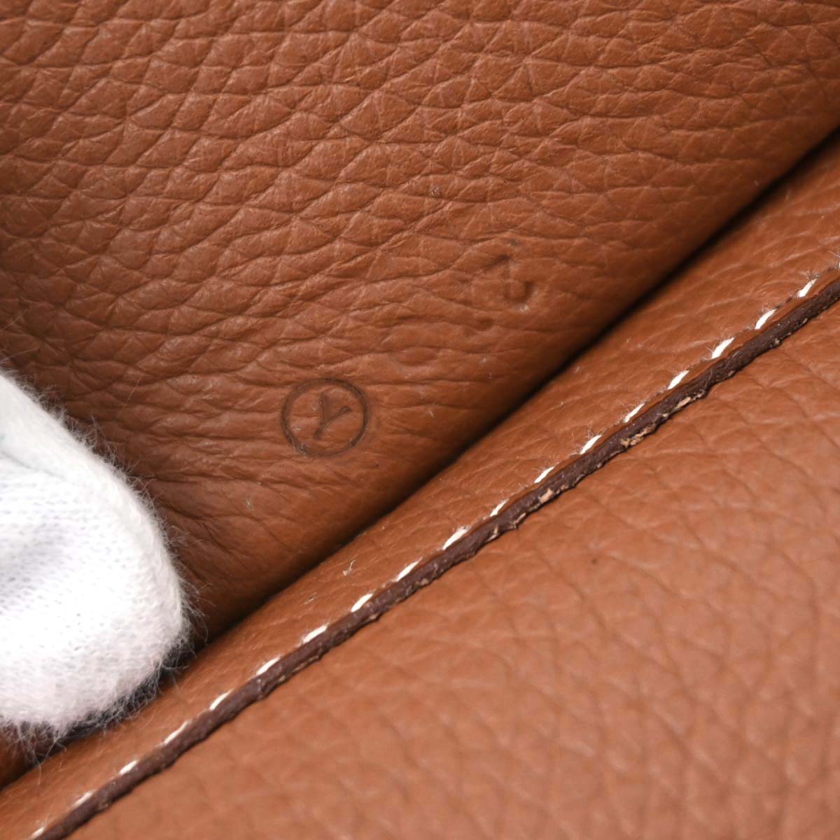 Hermes Gold Taurillon Clemence Sherpa Backpack