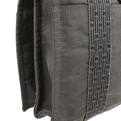 Hermes Gray Canvas Herline Besace MM Messenger Bag
