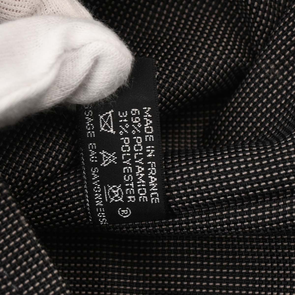 Hermes Gray Canvas Herline Besace MM Messenger Bag