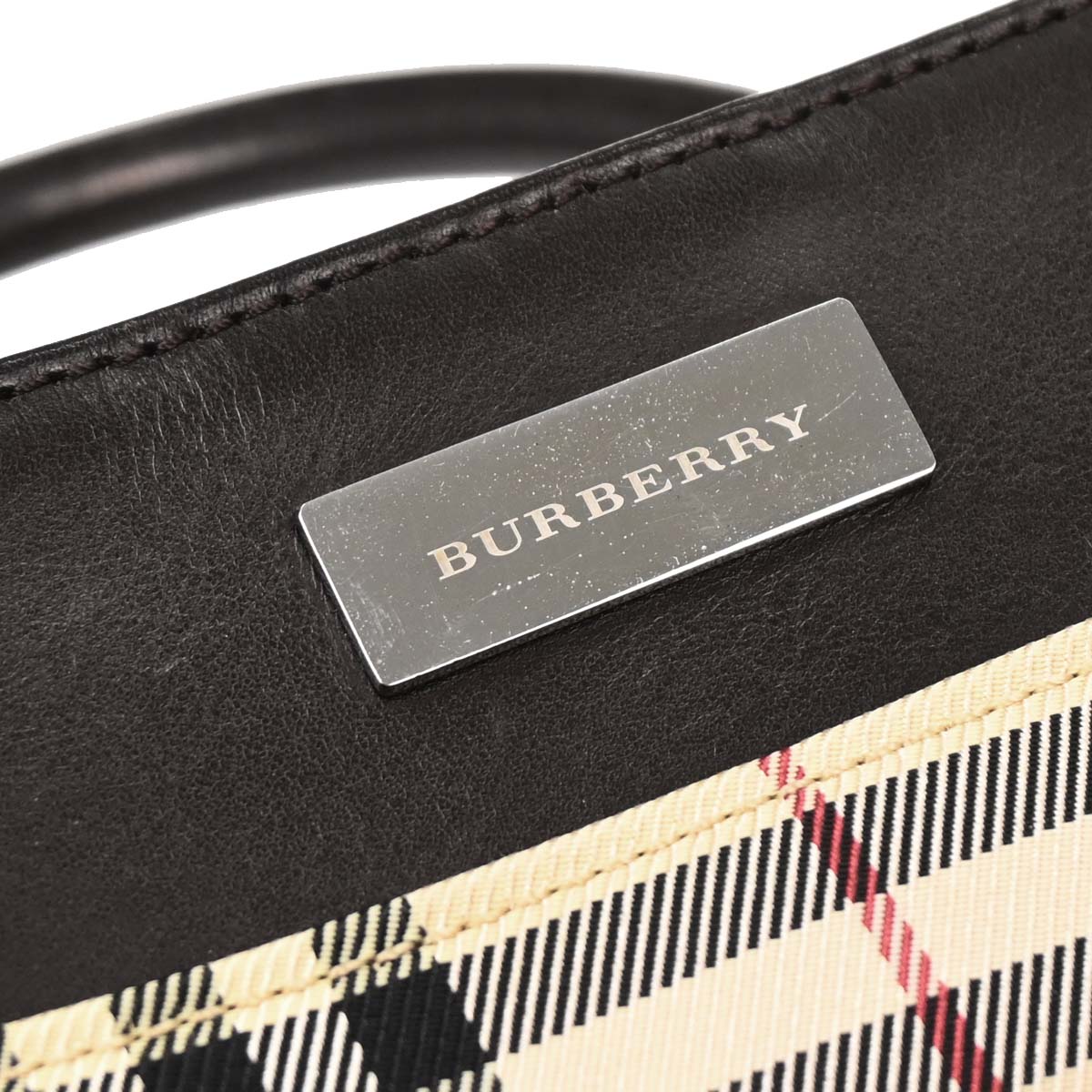 Burberry Beige Burberry Check Handbag