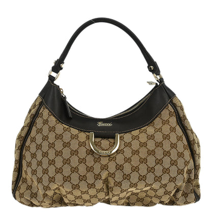 Gucci Beige GG Abbey Hobo Handbag