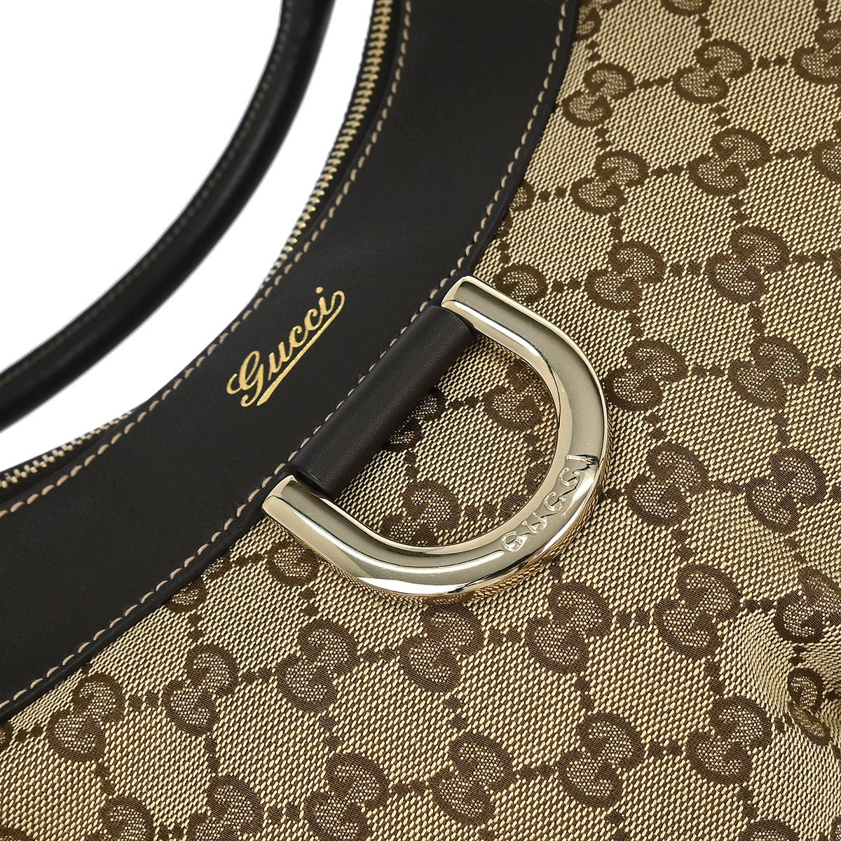 Gucci Beige GG Abbey Hobo Handbag