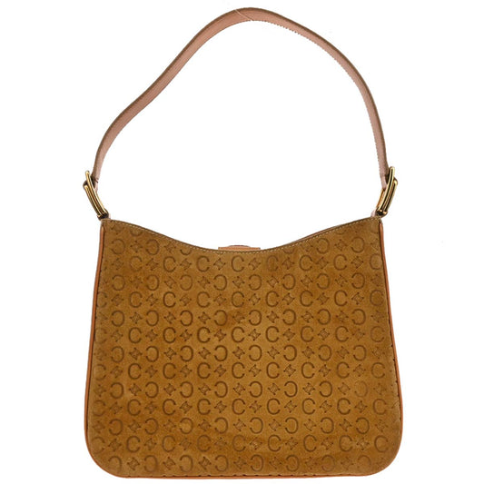 Celine Brown Suede C Macadam Handbag